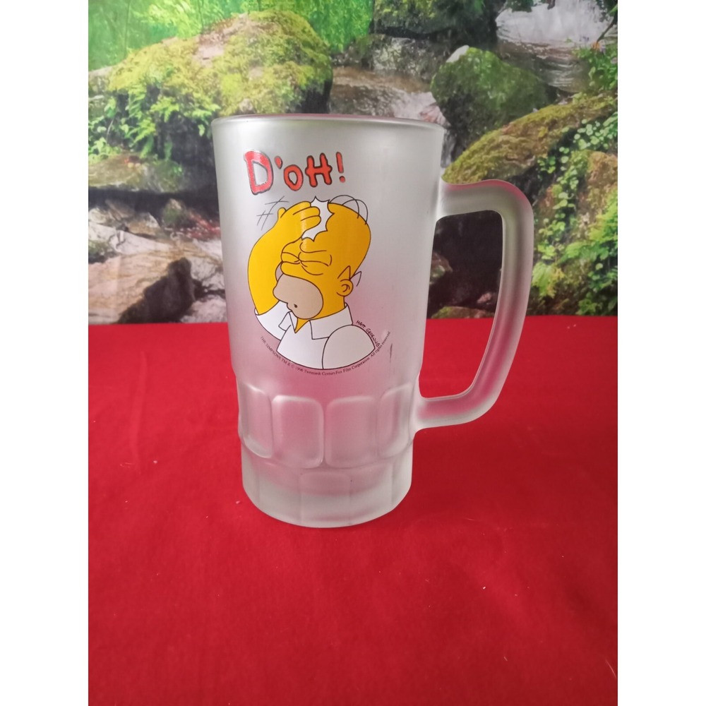 THE SIMPSONS FROSTED STEIN HOMER SIMPSON CUP D'OH 1999
